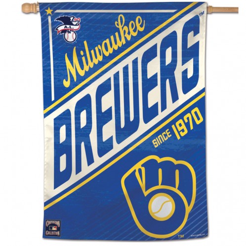 Brewers Cooperstown Banner Flag
