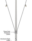 40' Nautical Flagpole w/ Yardarm