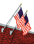 Outrigger Wall Mount Flagpole