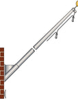 Outrigger Wall Mount Flagpole