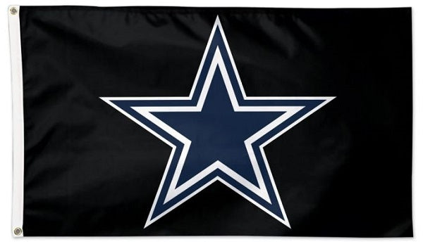 Dallas Cowboys Star Flag (Black)