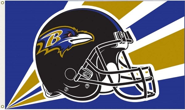 Baltimore Ravens Helmet Flag