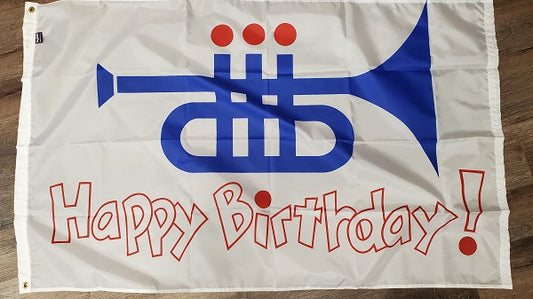 Birthday Horn Flag