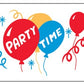 Party Time Balloons Flag