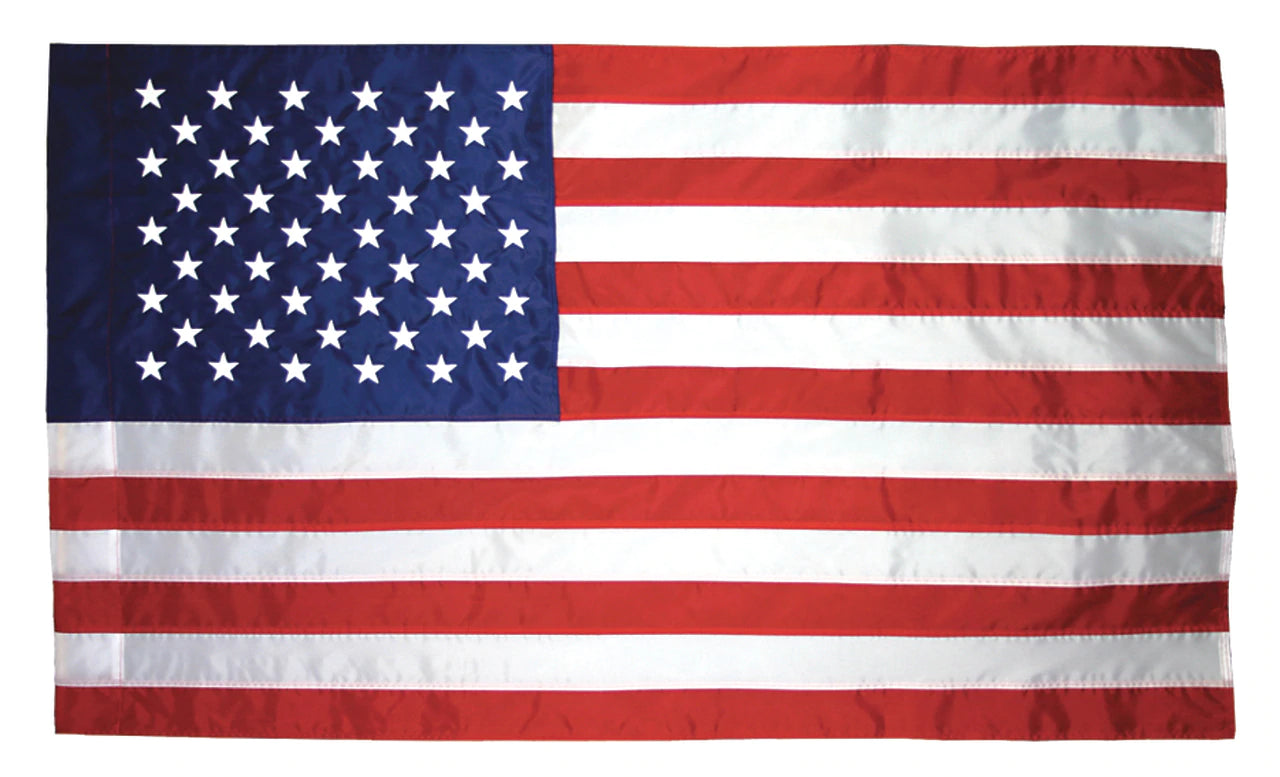 USA Flag w/ Pole Hem (Polyester)