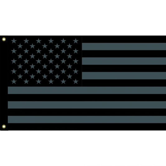 USA Flag (Silver & Blk)